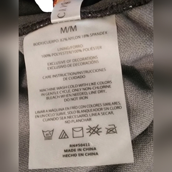 Cyn & Luca Swim Butterfly One Piece Swimsuit Women's M Black - Picture 8 of 9